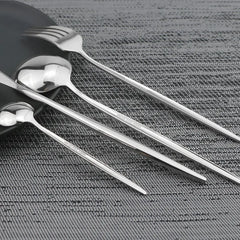 24Pcs Stainless Steel Cutlery Set